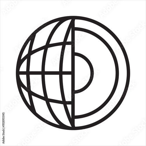 Geology vector icon isolated on transparent background, Geology logo design