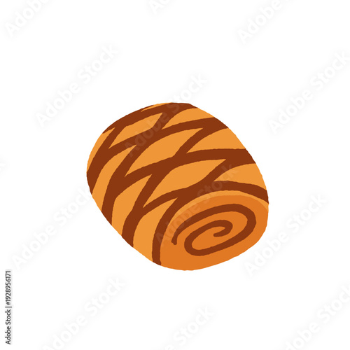 Sweet pastries and bakery desserts set. Flat vector illustration of cakes, buns, rolls, cupcakes and cookies. Cute cartoon confectionery collection isolated on white background