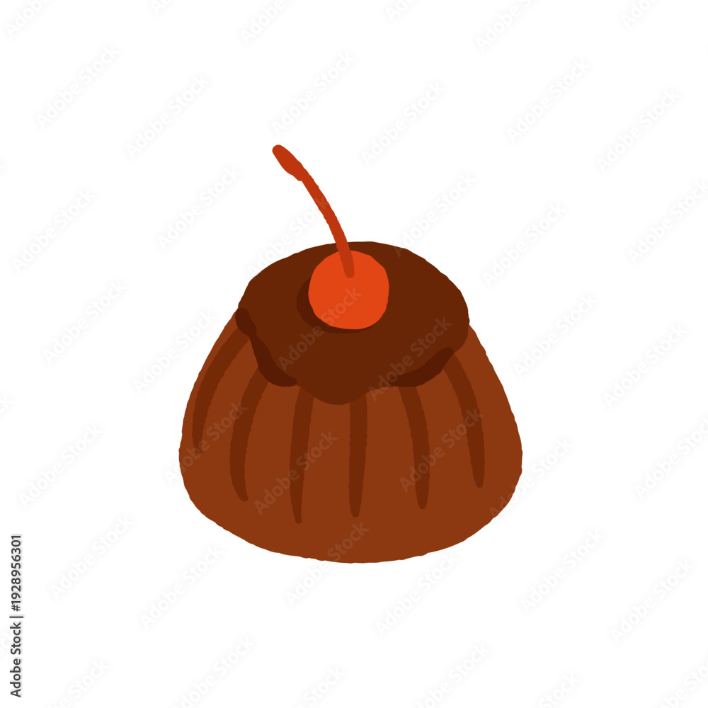 Obraz premium Sweet pastries and bakery desserts set. Flat vector illustration of cakes, buns, rolls, cupcakes and cookies. Cute cartoon confectionery collection isolated on white background