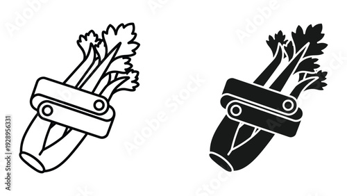 Beetroot bunches with modern kitchen gadget for healthy eating