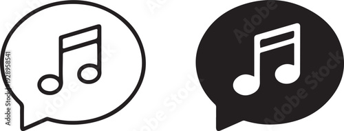 music isolated on white background, illustration