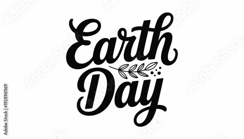 Earth day vector illustration with leafy accents for eco friendly awareness campaigns