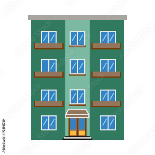 Modern apartment illustrations showcase urban living spaces, high rise buildings, and condominium concepts. Great for property platforms, rental apps, city lifestyle branding, and real estate marketin