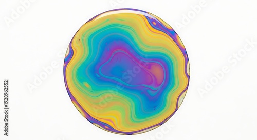 Vibrant Multicolored Circle with Gradient Effect.