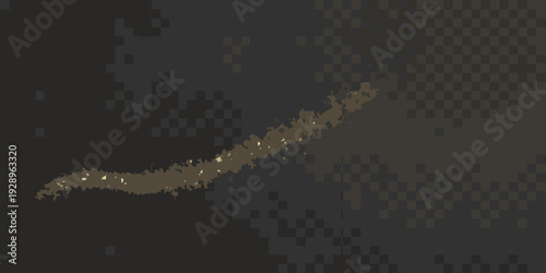 Abstract depiction of a winding path or river against a dark background