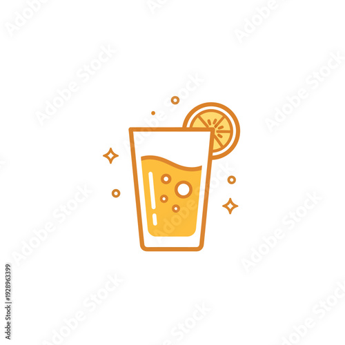 Refreshing Citrus Lemonade Drink Illustration