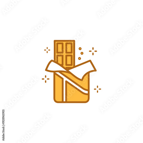 Creative Open Box with Falling Door and Sparkles