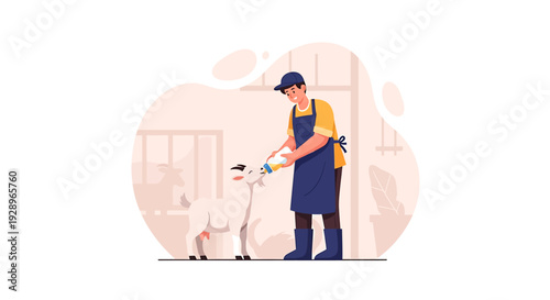 Man grooming a white dog with professional tools.