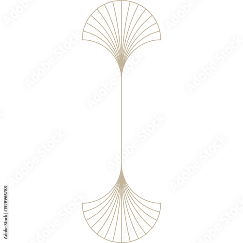 White paper fan with paper clip isolated on white background