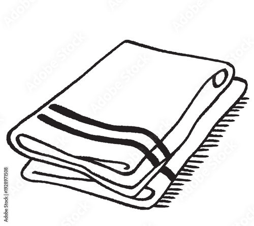 vector illustration of a napkin