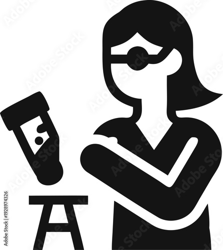 Female patient receiving a vaccination shot or medical injection for health and wellness