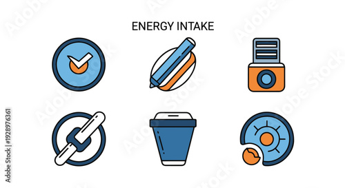 Energy Intake Line abstract dynamic style