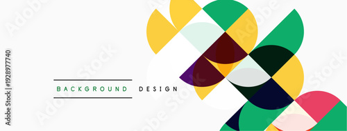 Abstract geometric shapes overlap, creating vibrant colorful design. Minimalist style with text elements present. Clean, modern aesthetic. Free Download Abstract geometric shapes overlap, creating vibrant colorful design. Minimalist style with text elements present. Clean, modern aesthetic. - GFXLoad