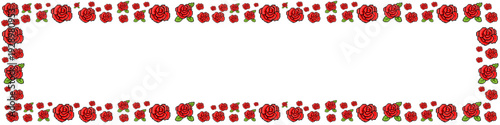 Editable large pixel rose frame in transparent vector for indie stream overlays. Ideal for symbolizing chunky 8-bit floral borders, retro digital romance, and sweet game nature.