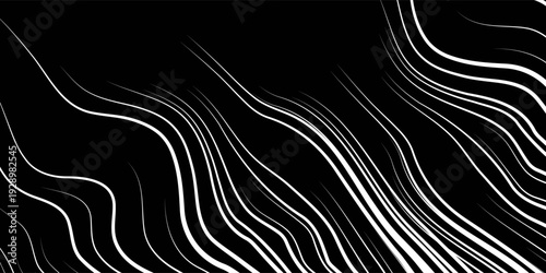 Abstract topographic map lines on a dark background representing elevation and terrain