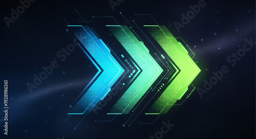 Digital Arrow Forward Motion Graphic.