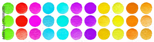 Confetti dotted. Set of bright colourful watercolor dots for Birthday, Festival, Carnival and Summer Party Decoration. Vector Illustration useful for invitation cards, posters or web banner.