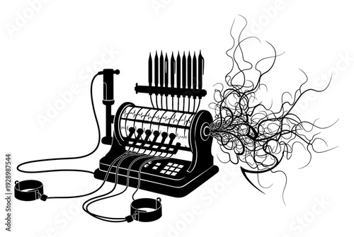 Lie Detector - Tribal Web Vector Illustration