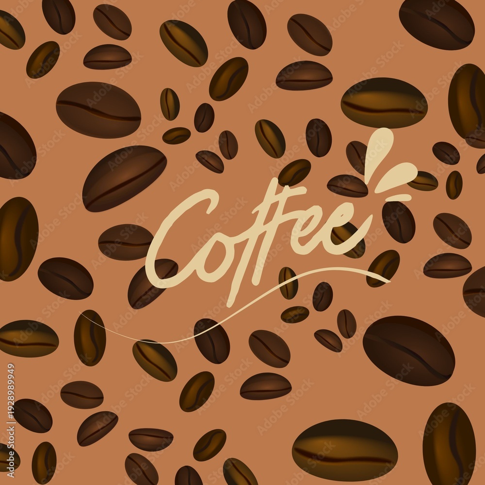Obraz premium Coffe Pattern