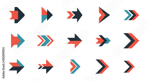Wallpaper Mural Colorful Geometric Chevron Arrows in Repeating Pattern with Bold Gradients. Torontodigital.ca