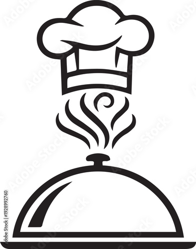 Culinary Excellence: Toque Blanche with Hot Cloche Silhouette
