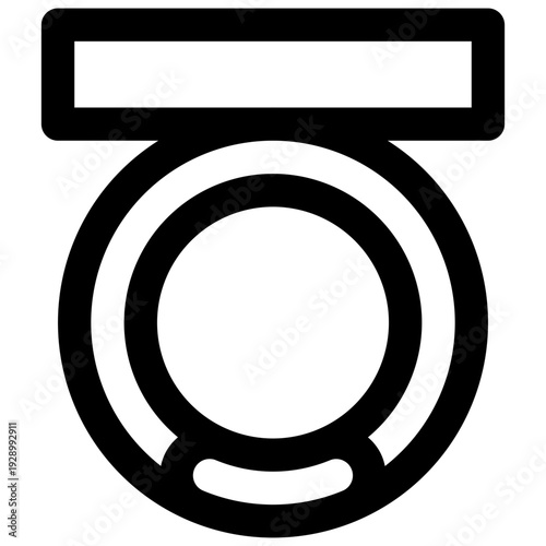 Compact. Editable stroke vector icon.