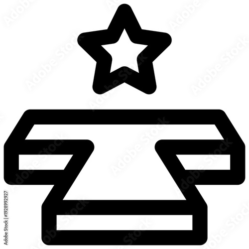 Runway. Editable stroke vector icon.