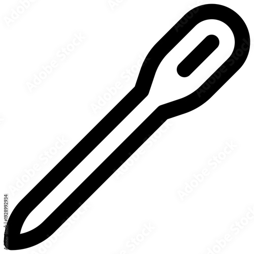 Needle. Editable stroke vector icon.