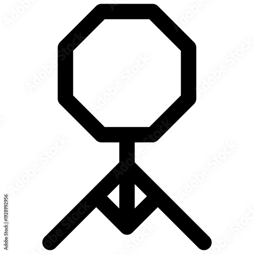 Softbox. Editable stroke vector icon.