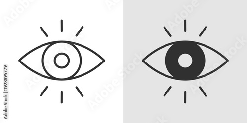 Vision Icon representing future planning, strategic direction, long-term goals, innovation mindset, and organizational foresight.