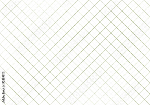 グリーンとアイボリーのクロスチェック柄 シームレス背景デザイン
