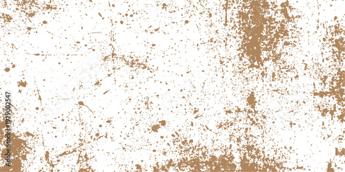 A vintage grunge background features a macro closeup of an old rusty metal surface with a rough brown iron texture and a dirty metallic pattern on a weathered wall