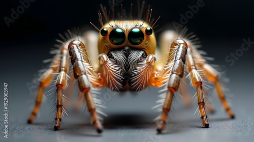 Macro photo of an insect Created with Generative AI technology