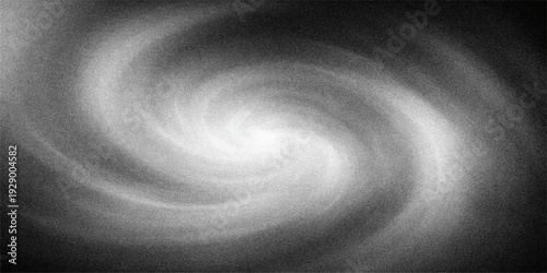 An abstract black and white background featuring a digital swirl pattern of metal spirals and water waves creates a motion vortex design for a sleek steel galaxy wallpaper