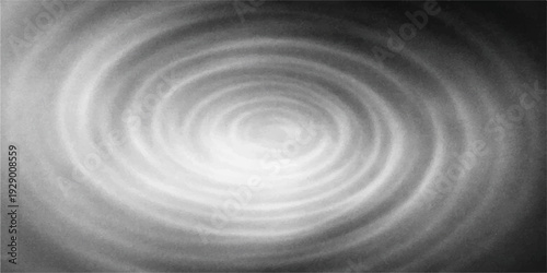 A 3d black and white abstract metal texture featuring a silver spiral swirl pattern with liquid steel ripples and light motion lines on a dark backdrop