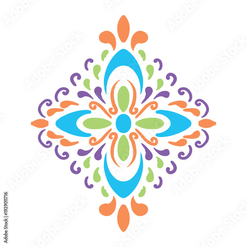 Colorful Mandala Ornament Decorative Pattern
