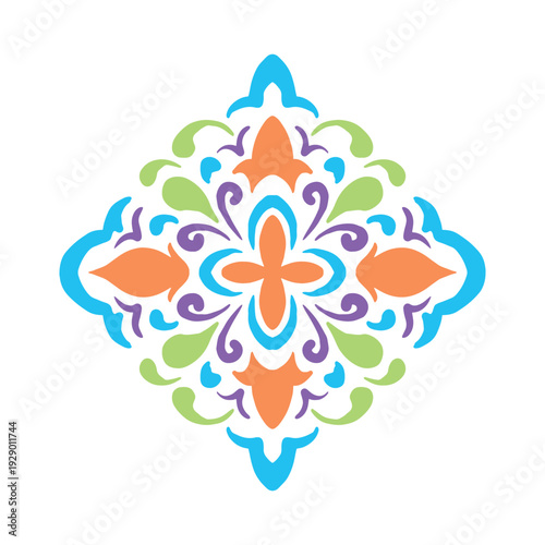 Colorful Mandala Ornament Decorative Pattern