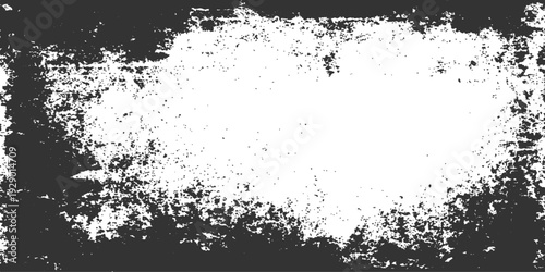 Ink Blot: A distressed grayscale texture frames an empty space, the rough edges and textured surface lending an artistic touch and a sense of history.