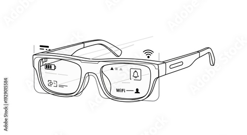 Smart glasses with wireless technology.