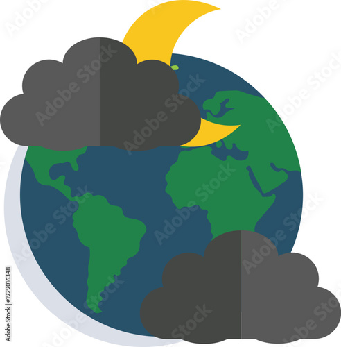 Night Weather Earth Icon