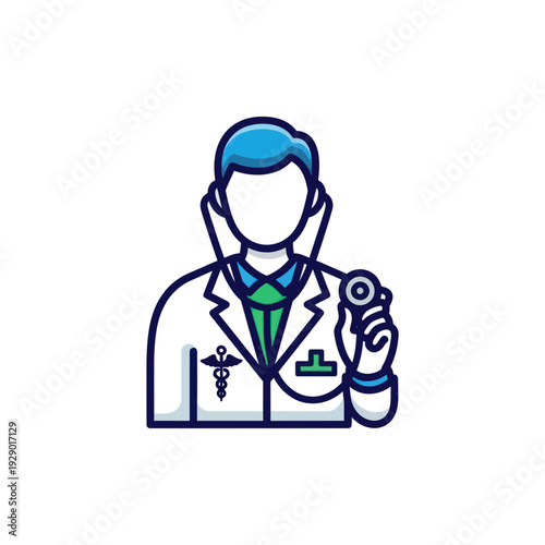 Doctor holding stethoscope ready for medical examination