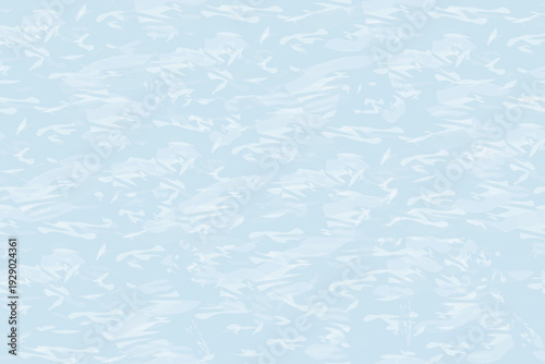 Rippling water seamless pattern. Soft blue abstract background. Vector.