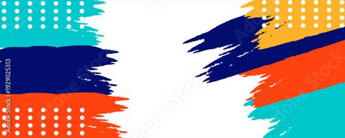 Colorful silhouette style design, grunge. Design concept to celebrate national sports day of badminton and basketball. Sports