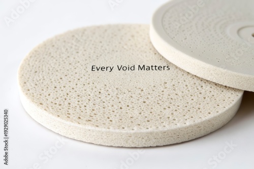 Porous Ceramic Filter Disc with Texture
