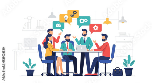 People sitting at a meeting table.