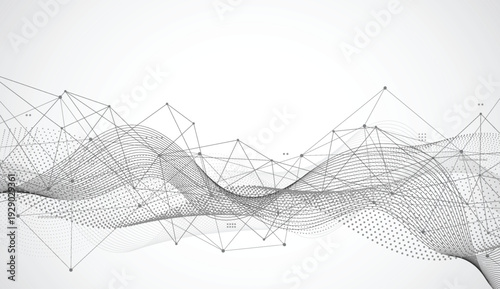 Big data visualization. Abstract technology innovation communication concept digital blue design background. Vector illustration