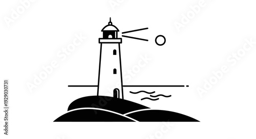 Lighthouse Tower Architecture Sea Navigation.