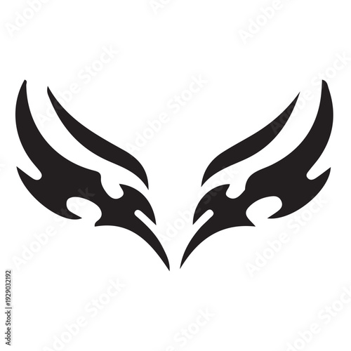 Tribal Wings Graphic Element