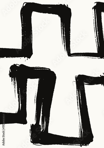 Minimal abstract vector with bold ink brush strokes and splashes background, ideal for modern branding, posters, and creative layouts.