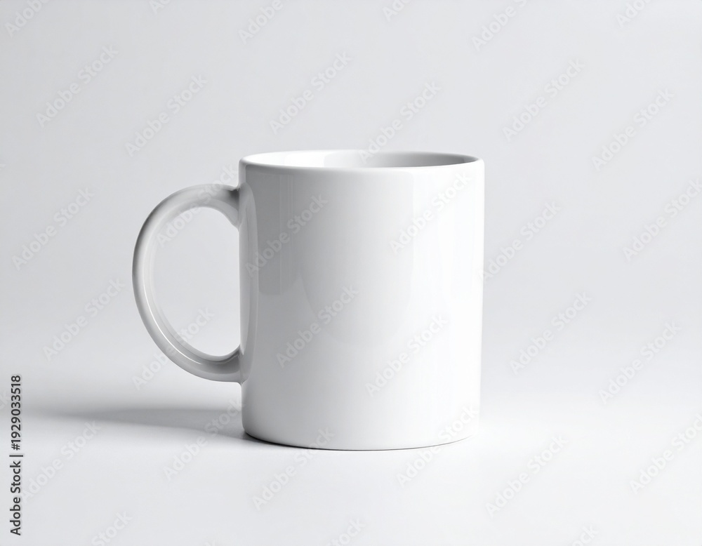 Obraz premium 白いマグカップのモックアップサンプル ノベルティ デザイン開発